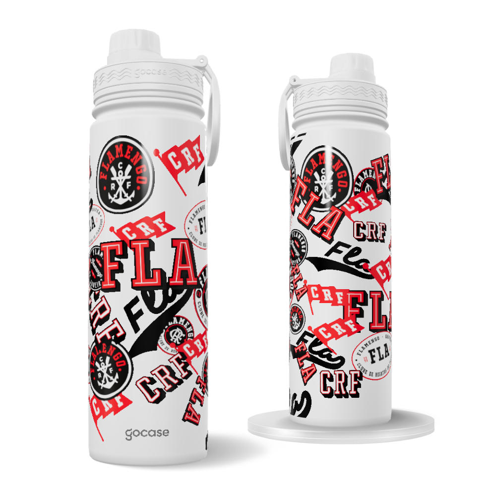 Garrafa Térmica Fresh + Ebook - Flamengo - Stickers 2025