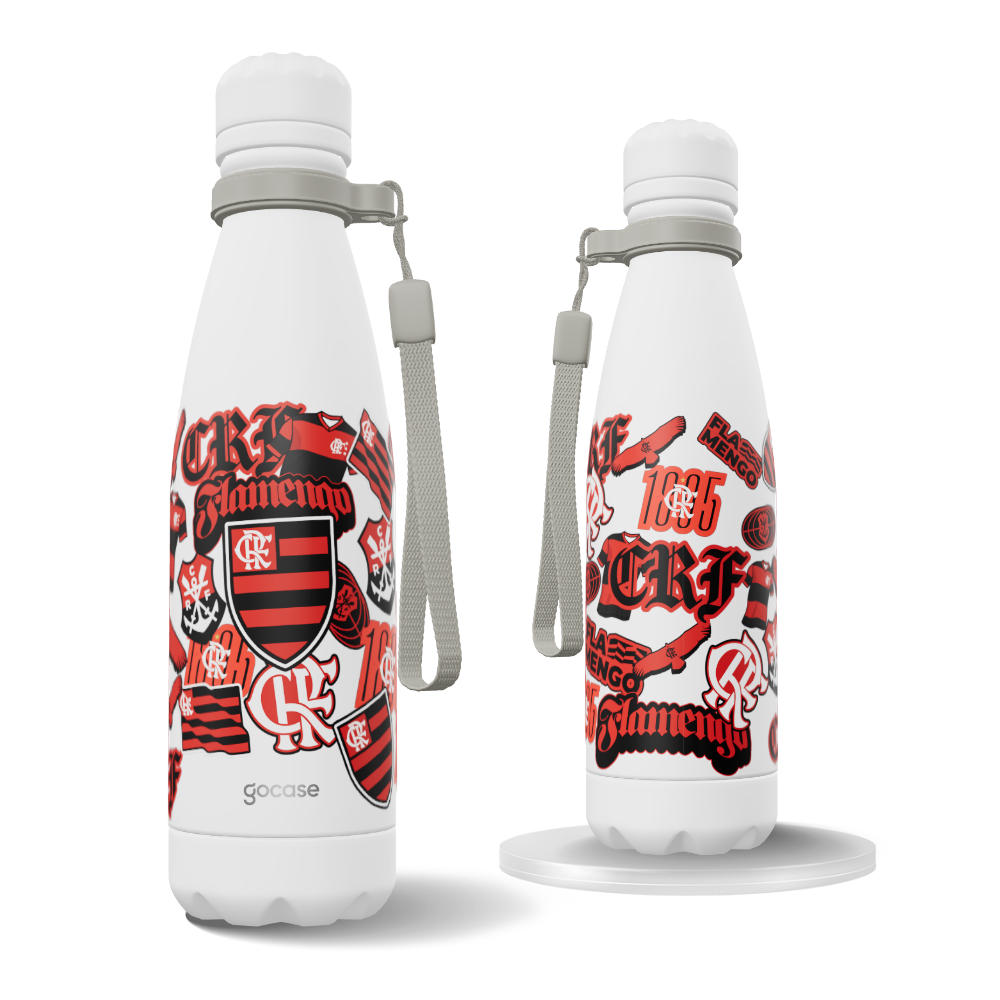 Garrafa Térmica Urban + Ebook - Flamengo  - Soft Stickers