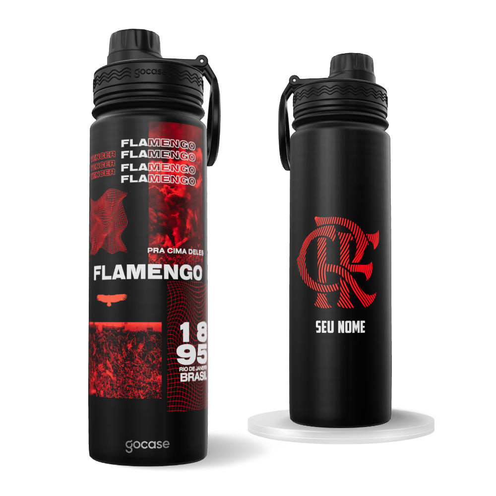 Garrafa Térmica Fresh + Ebook - Flamengo - Brutalismo