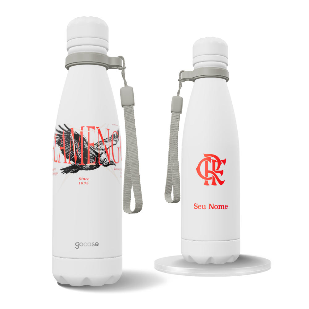 Garrafa Térmica Urban + Ebook - Flamengo - Urubu Limiar