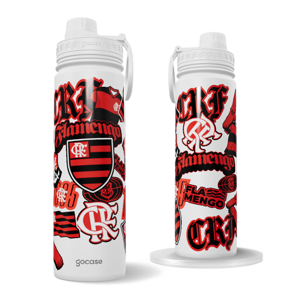 Garrafa Térmica Fresh + Ebook - Flamengo  - Soft Stickers