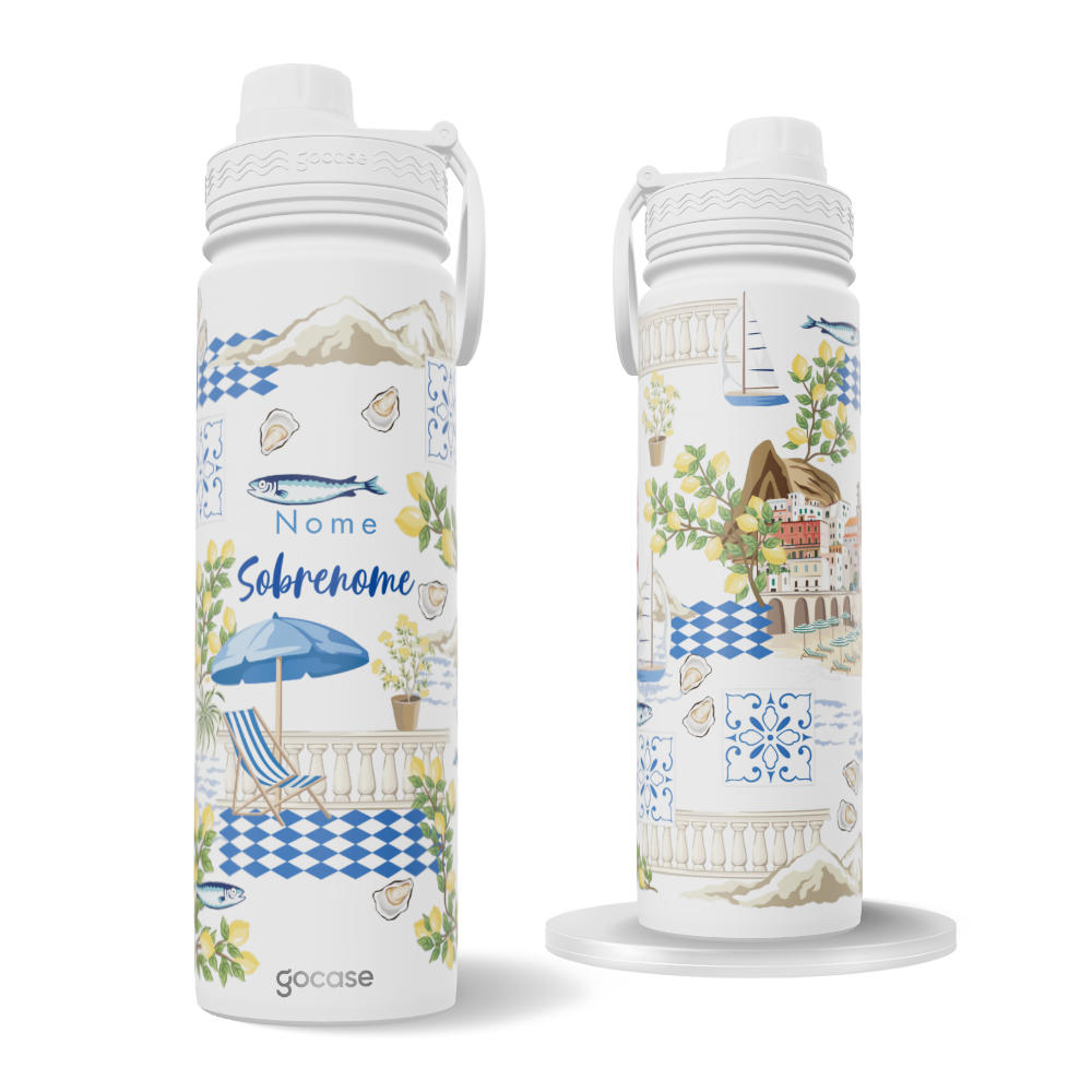 Garrafa Térmica Fresh + Ebook - Paisagem Amalfitana