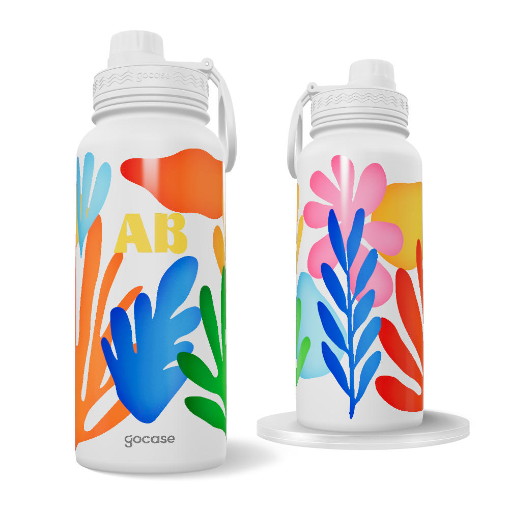 Garrafa Térmica Fresh - Abstrato & Colorido