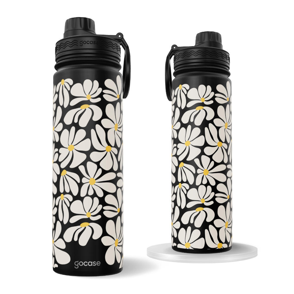 Garrafa Térmica Fresh + Ebook - Cool Daisies