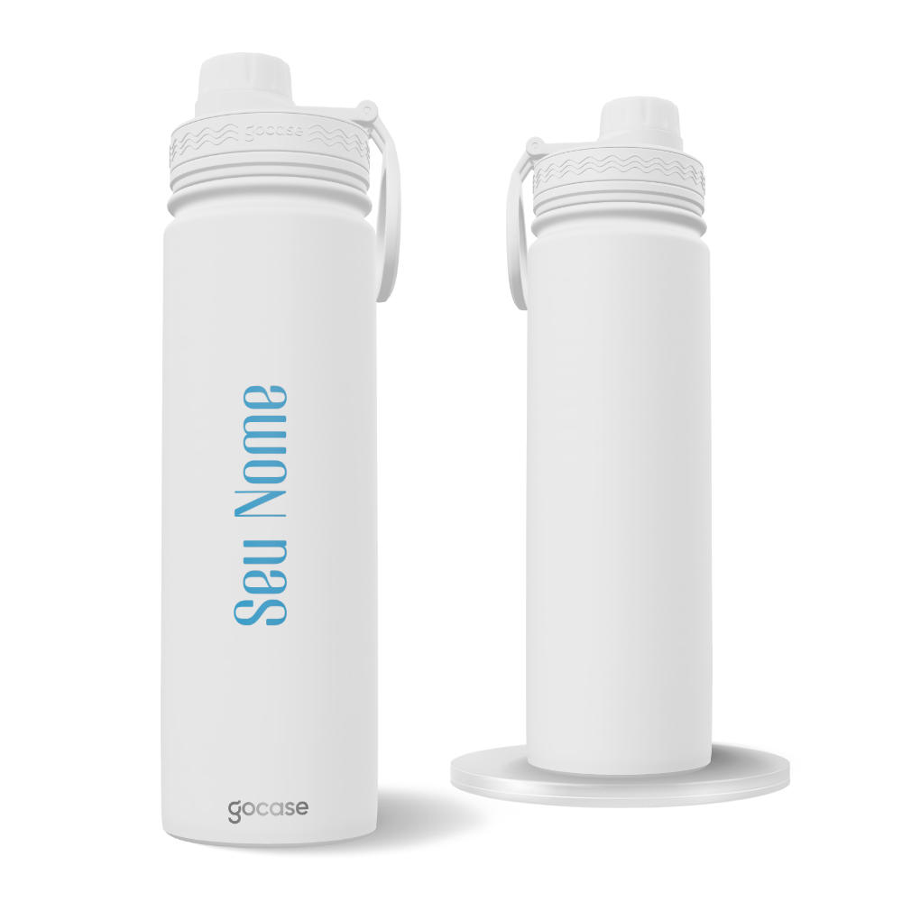 Garrafa Térmica Fresh + Ebook - Mel Minimalist Font