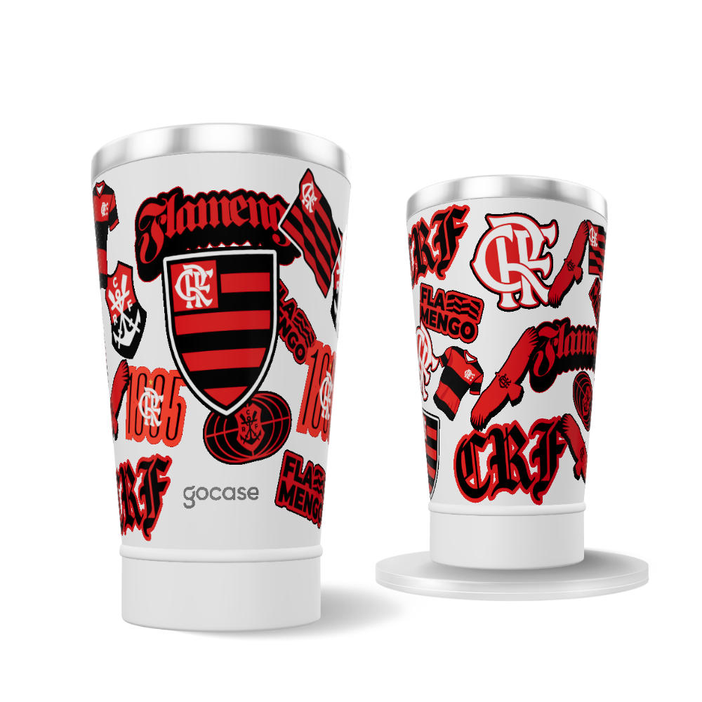Copo Térmico Cerveja + Ebook -  Flamengo  - Soft Stickers