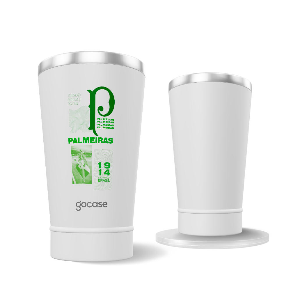 Copo Térmico Cerveja - Palmeiras - Brutalismo