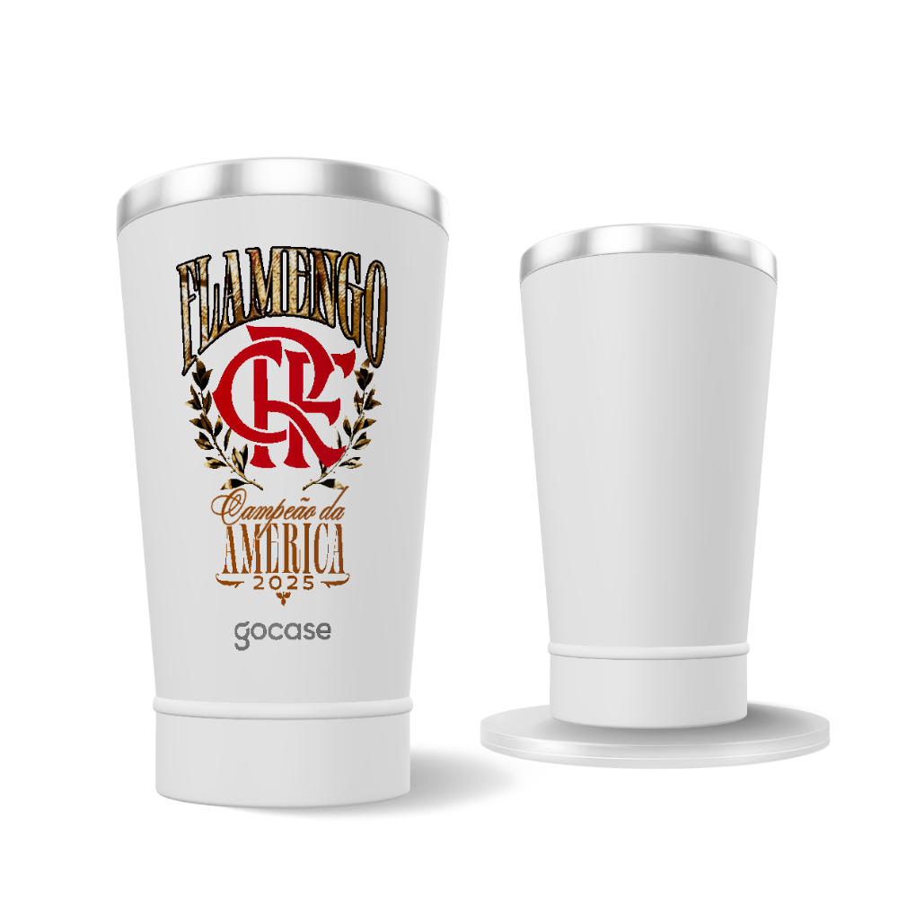 Copo Térmico Cerveja + Ebook - Flamengo - Campeão da América 2025