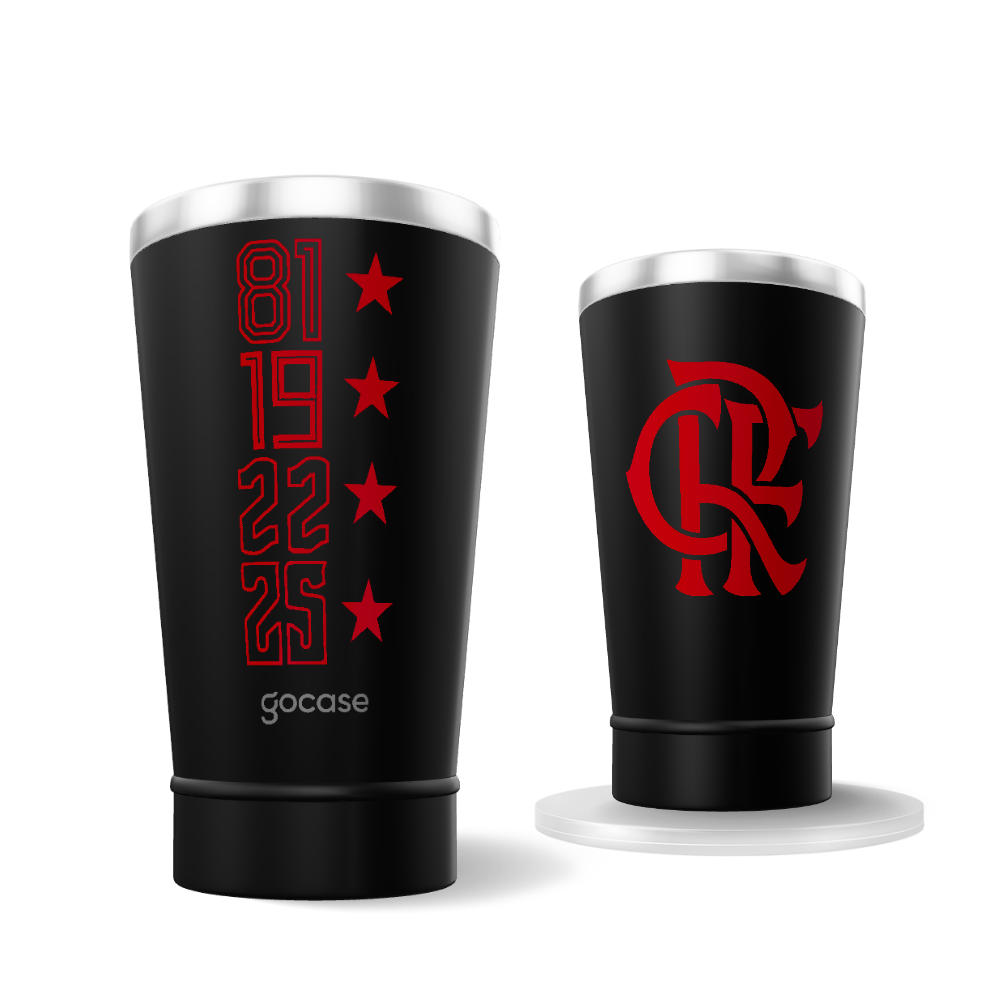Copo Térmico Cerveja + Ebook - Flamengo - América 2025