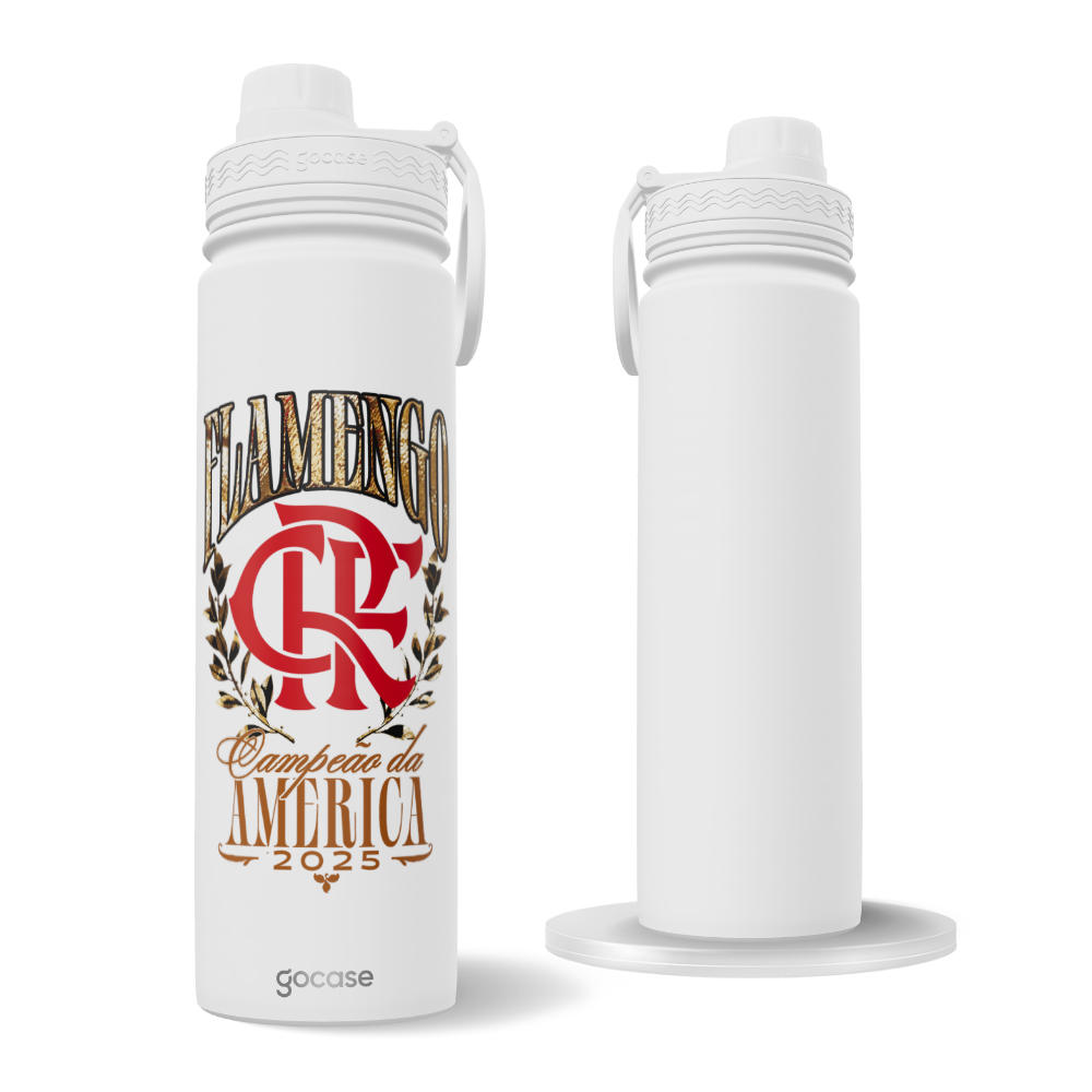 Garrafa Térmica Fresh + Ebook - Flamengo - Campeão da América 2025