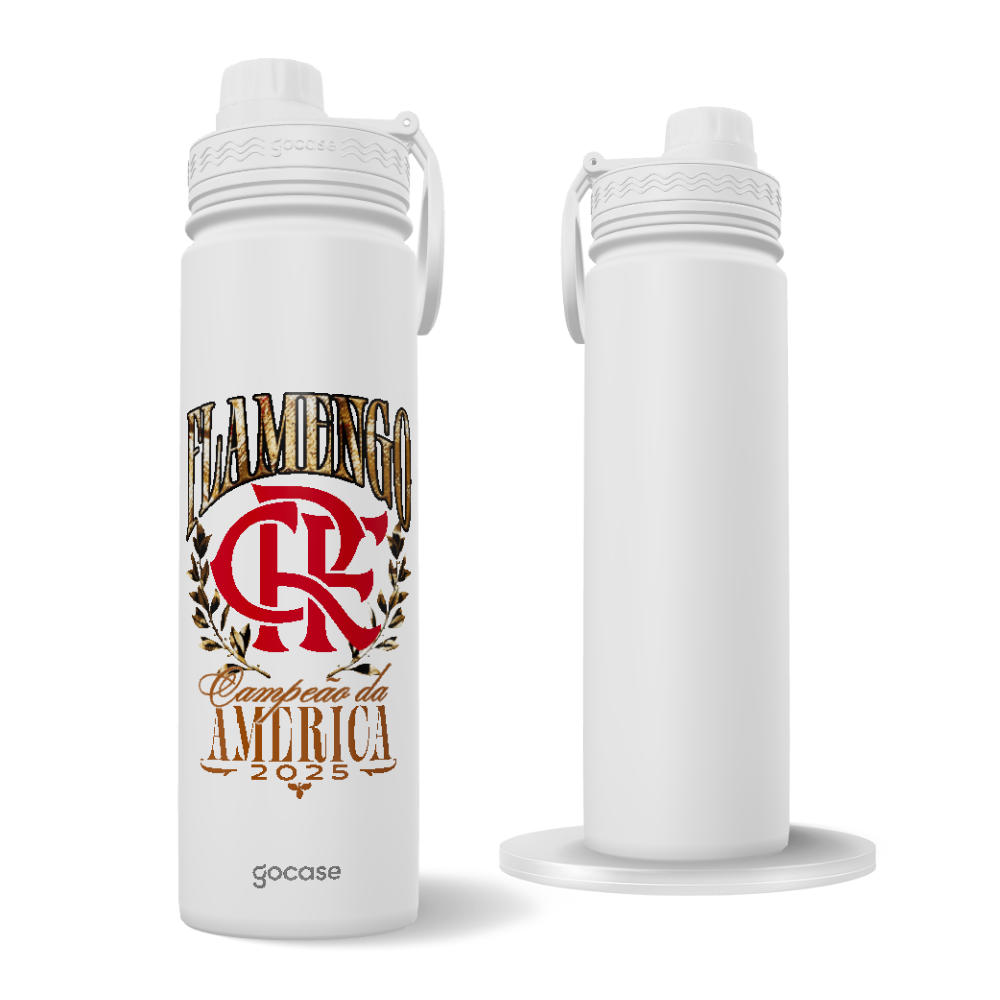 Garrafa Térmica Fresh + Ebook - Flamengo - Campeão da América 2025