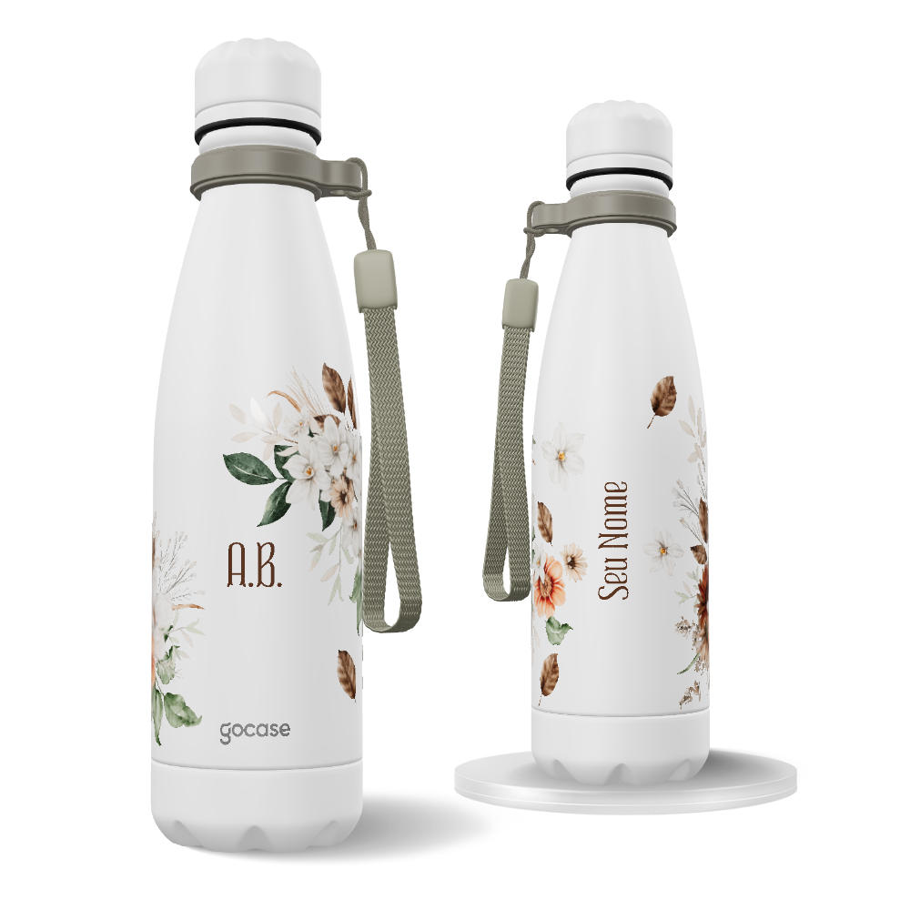 Garrafa Térmica Urban + Ebook - Floral de Outono