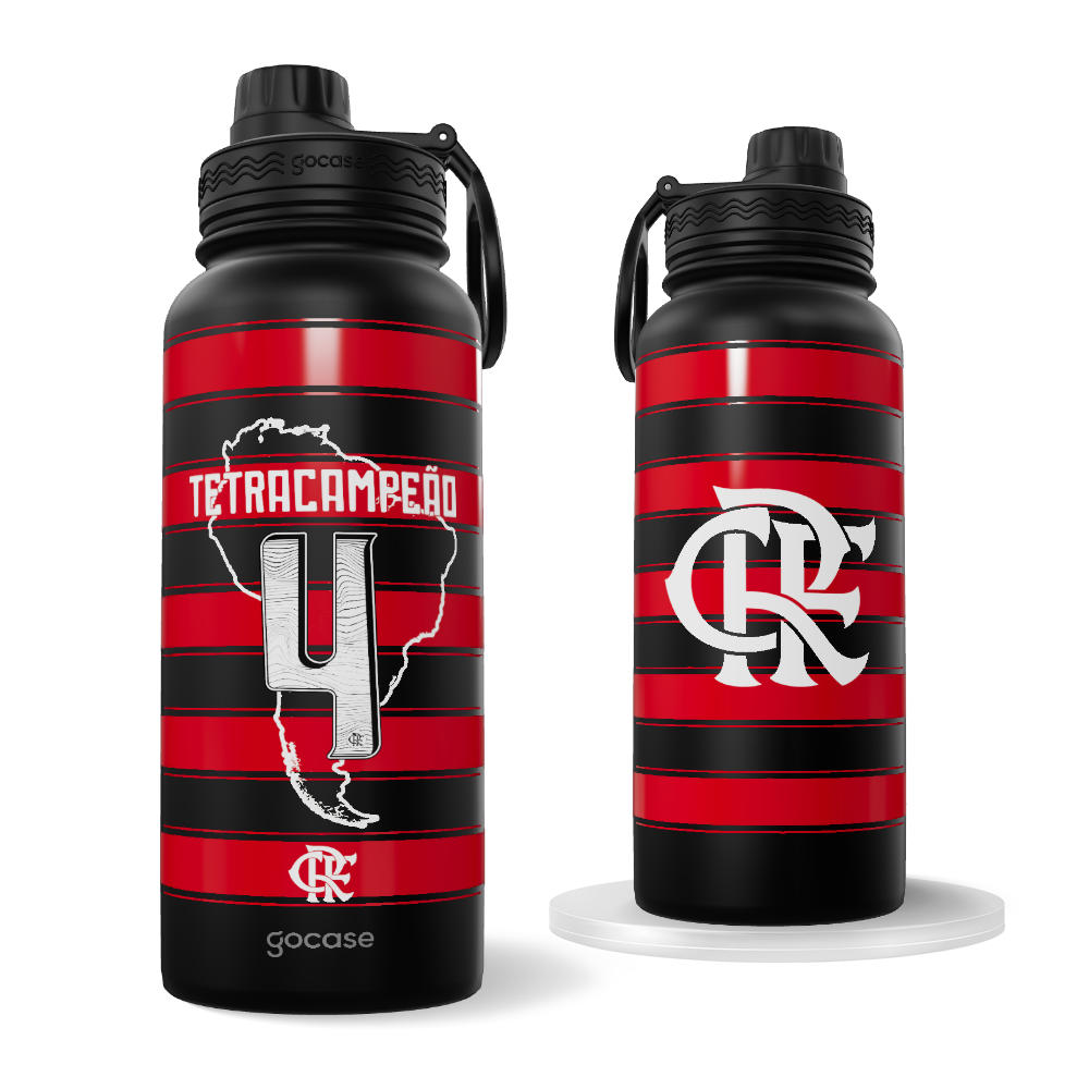 Garrafa Térmica Fresh -  Flamengo - Uniforme 1 2025 P Campeão