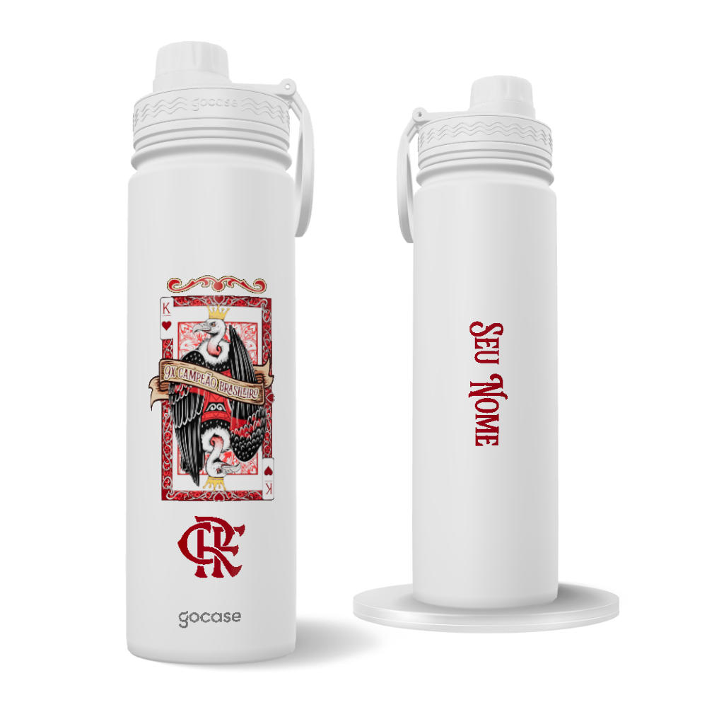 Garrafa Térmica Fresh + Ebook - Flamengo - 9x Campeão