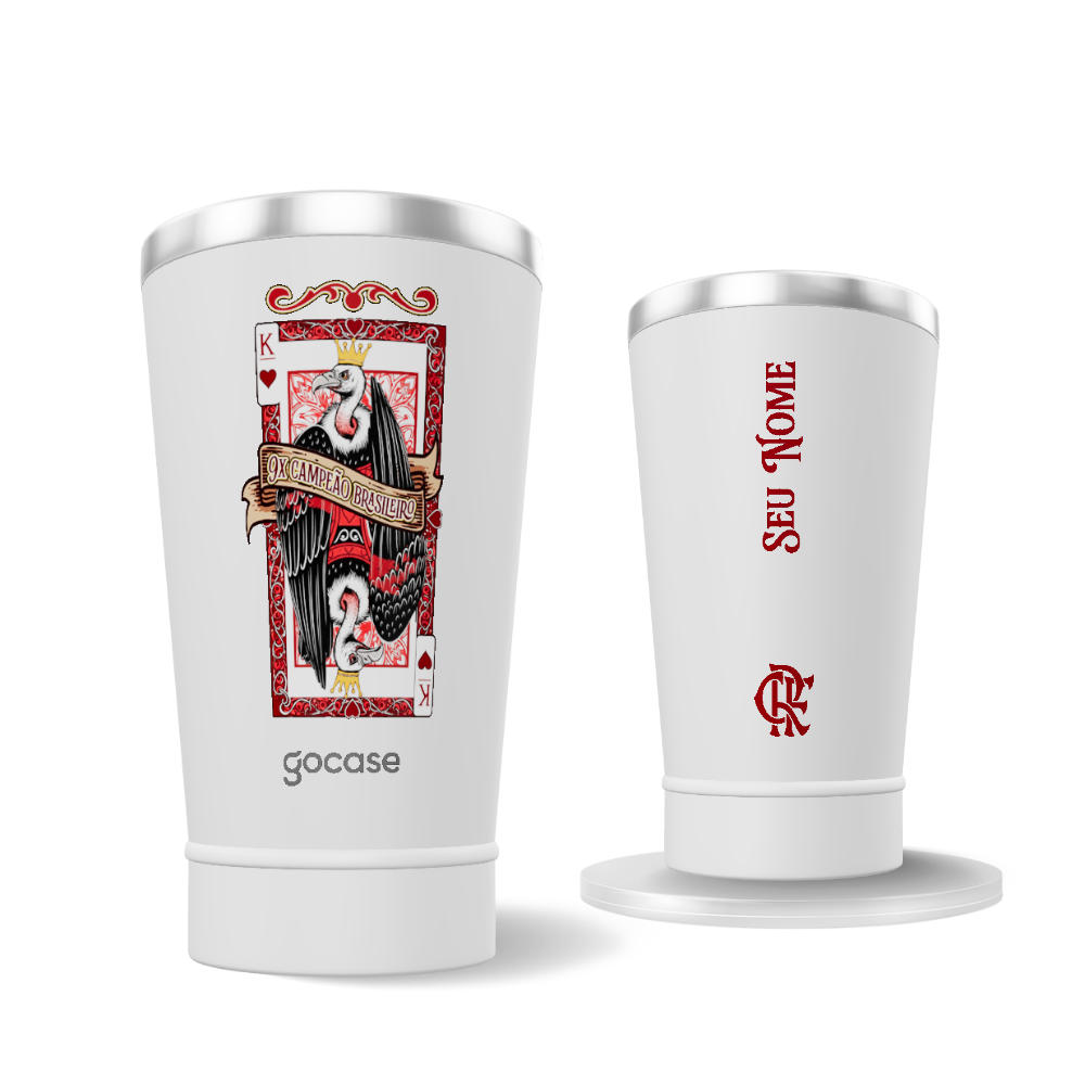 Copo Térmico Cerveja + Ebook - Flamengo - 9x Campeão