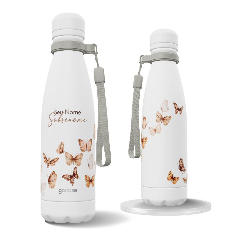 Garrafa Térmica Urban + Ebook - Borboletas Terrosas