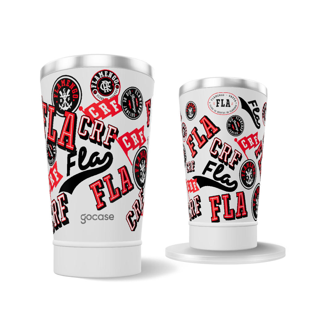 Copo Térmico Cerveja + Ebook -  Flamengo - Stickers 2025