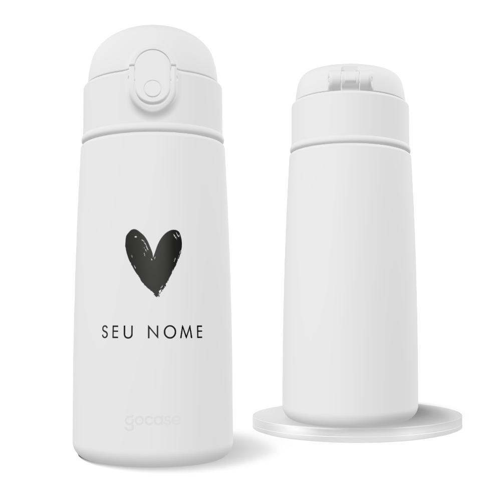 Garrafa Térmica Fun + Ebook - Coração Minimalista