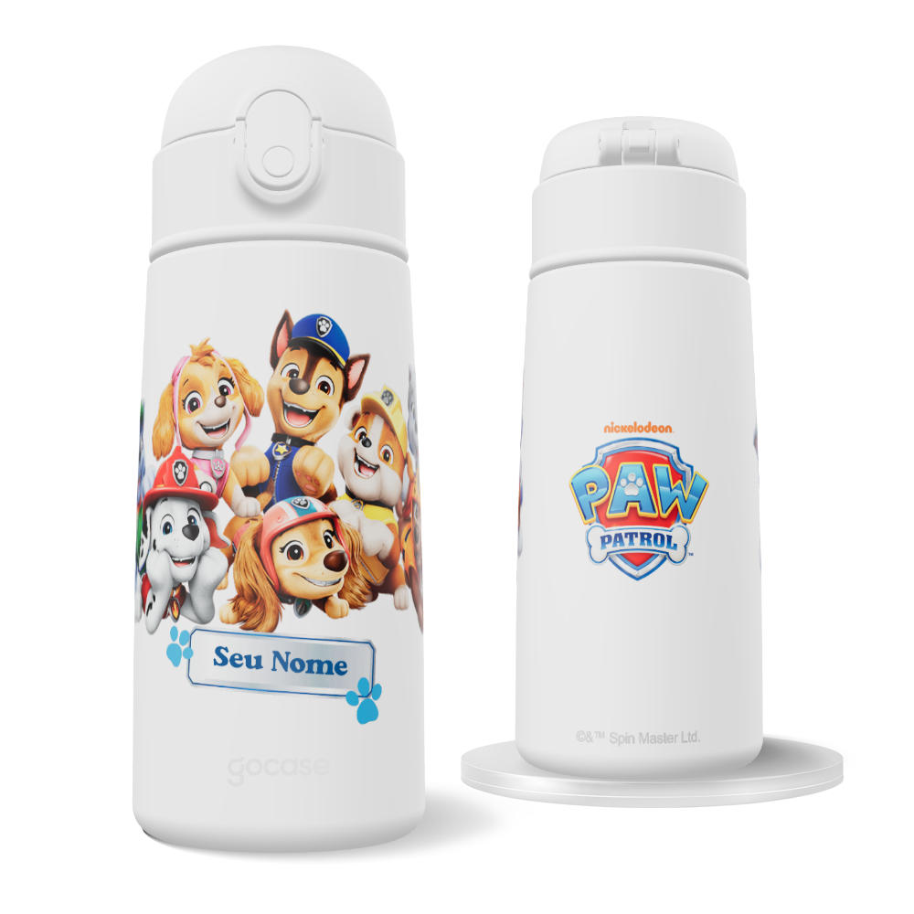 Garrafa Térmica Fun + Ebook -  Patrulha Canina - Patrulha Unida