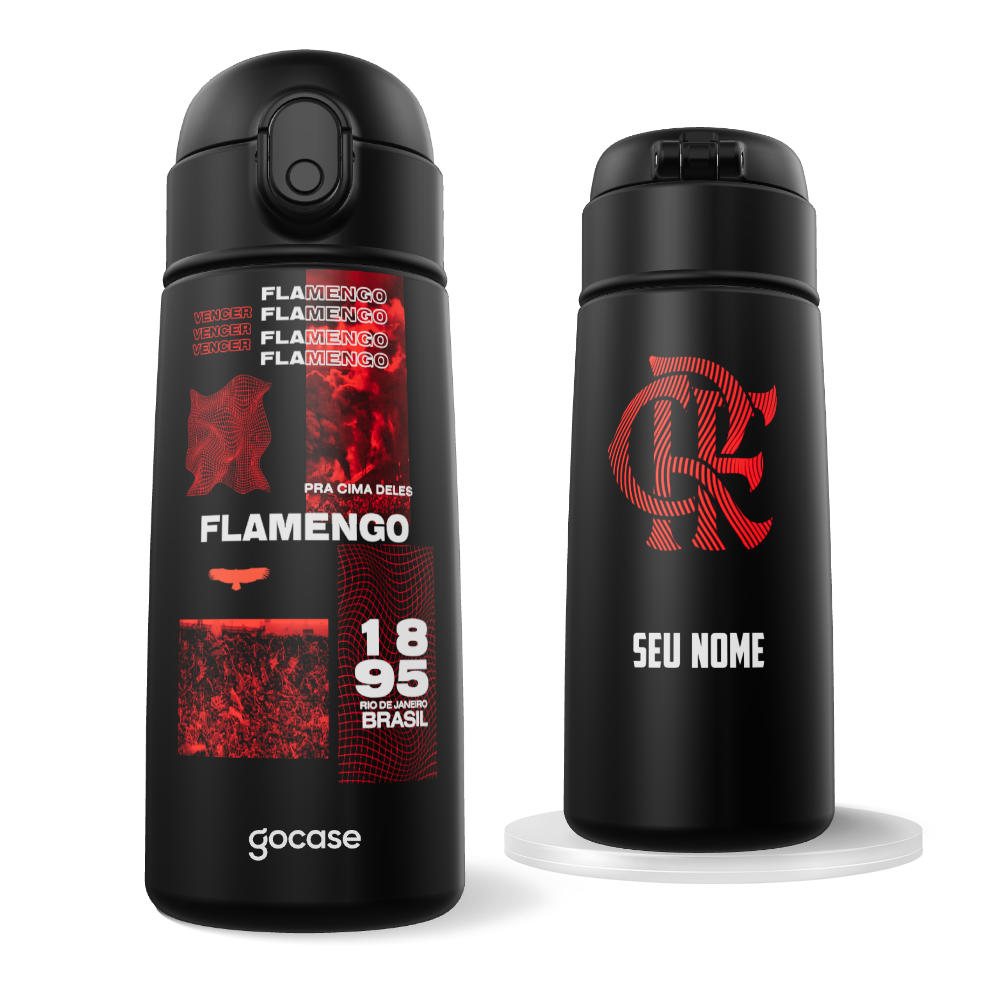 Garrafa Térmica Fun + Ebook - Flamengo - Brutalismo