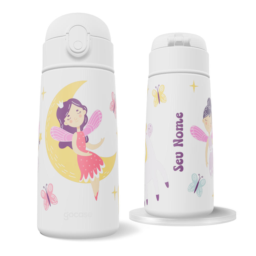 Garrafa Térmica Fun + Ebook - Mundo Encantando - Fada Lunar