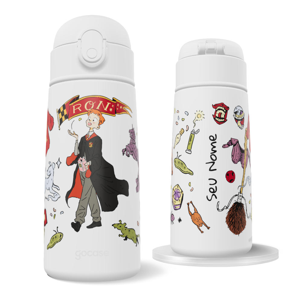 Garrafa Térmica Fun + Ebook -  Harry Potter - Coisas do Rony