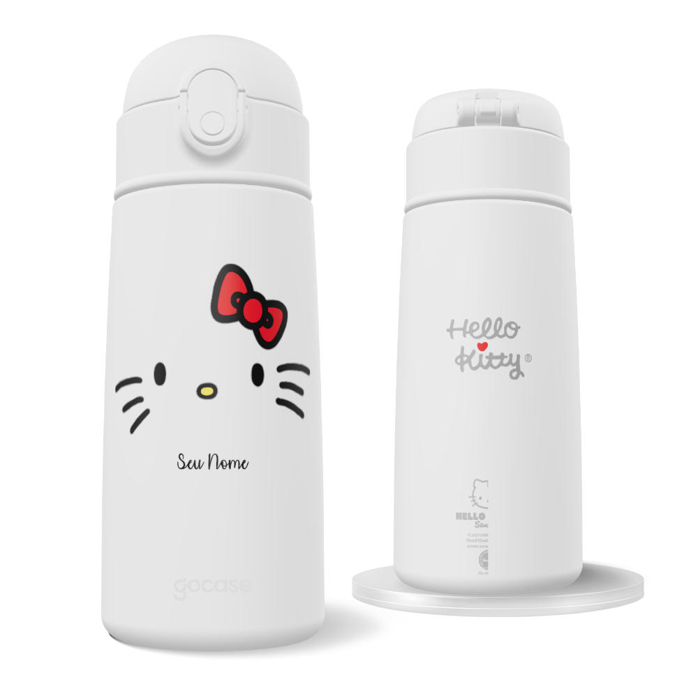 Garrafa Térmica Fun + Ebook - Hello Kitty - Lines