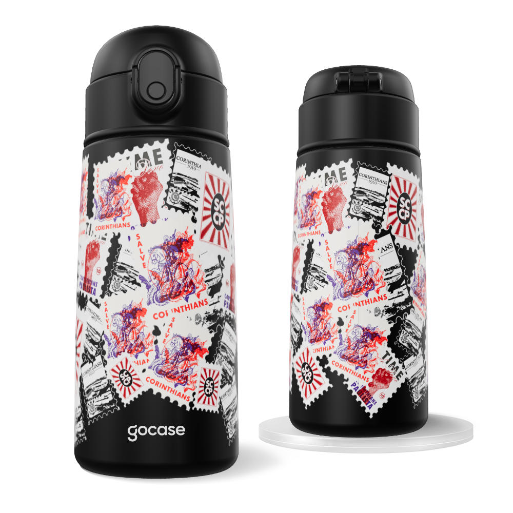 Garrafa Térmica Fun + Ebook - Corinthians - Postal Stamps