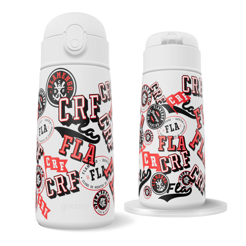 Garrafa Térmica Fun + Ebook -  Flamengo - Stickers 2025