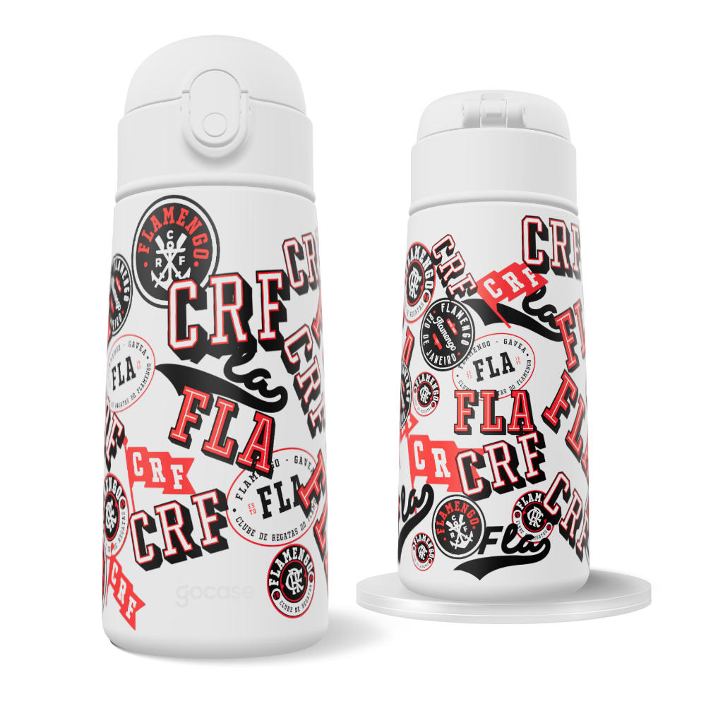 Garrafa Térmica Fun + Ebook -  Flamengo - Stickers 2025