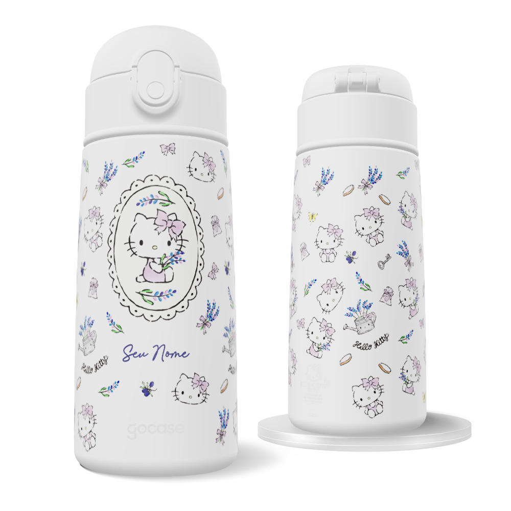 Garrafa Térmica Fun + Ebook - Hello Kitty - Lilac Dream