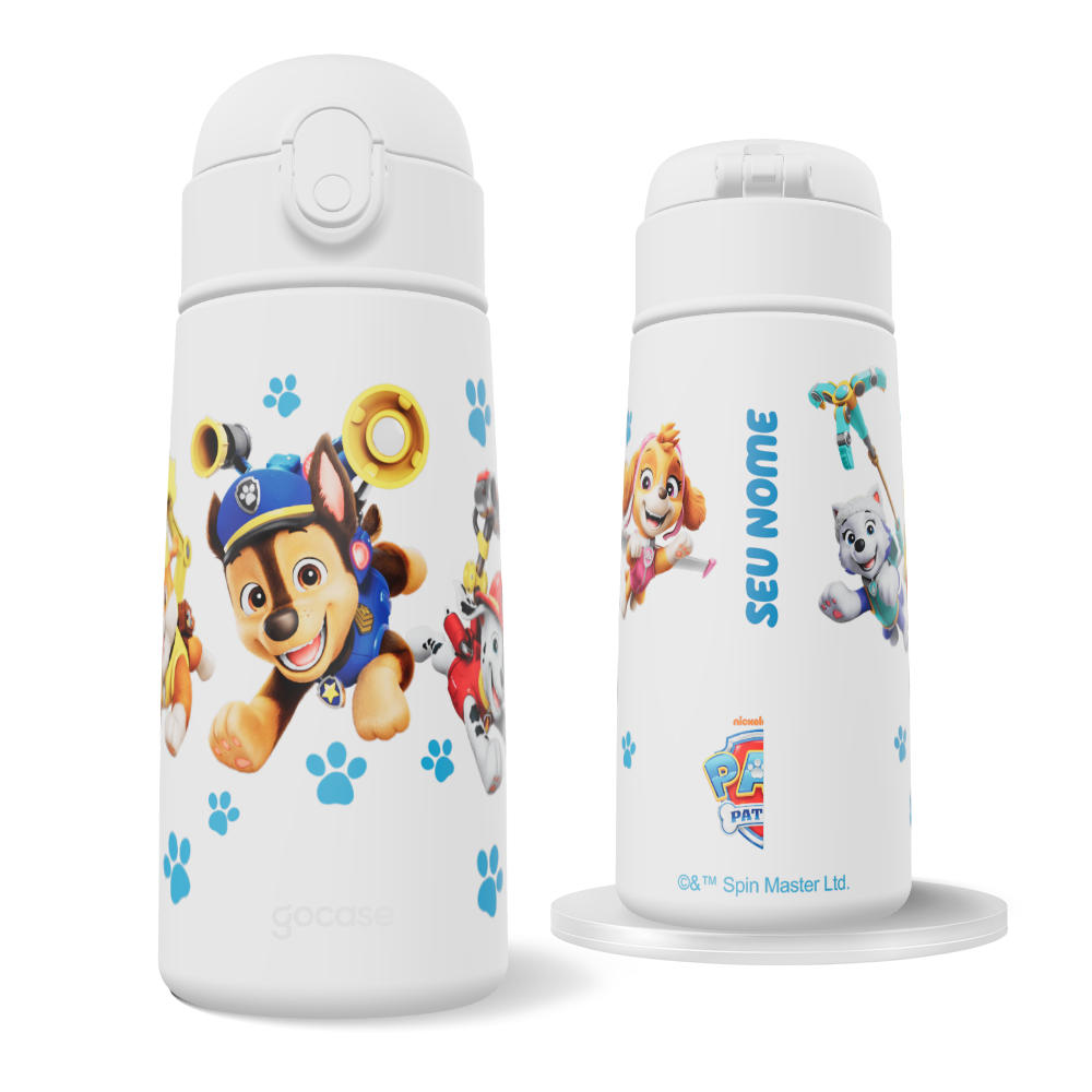 Garrafa Térmica Fun + Ebook -  Patrulha Canina - Aventuras