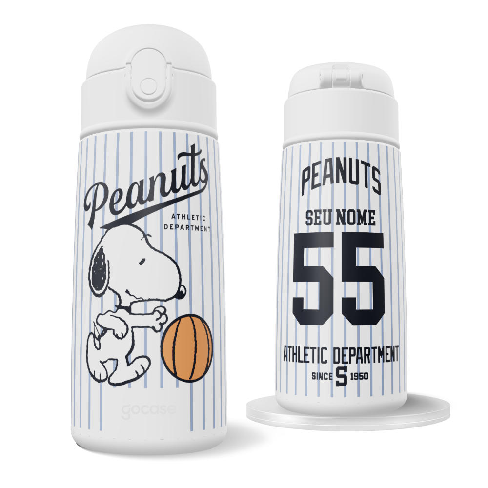 Garrafa Térmica Fun + Ebook -  Snoopy Sporty