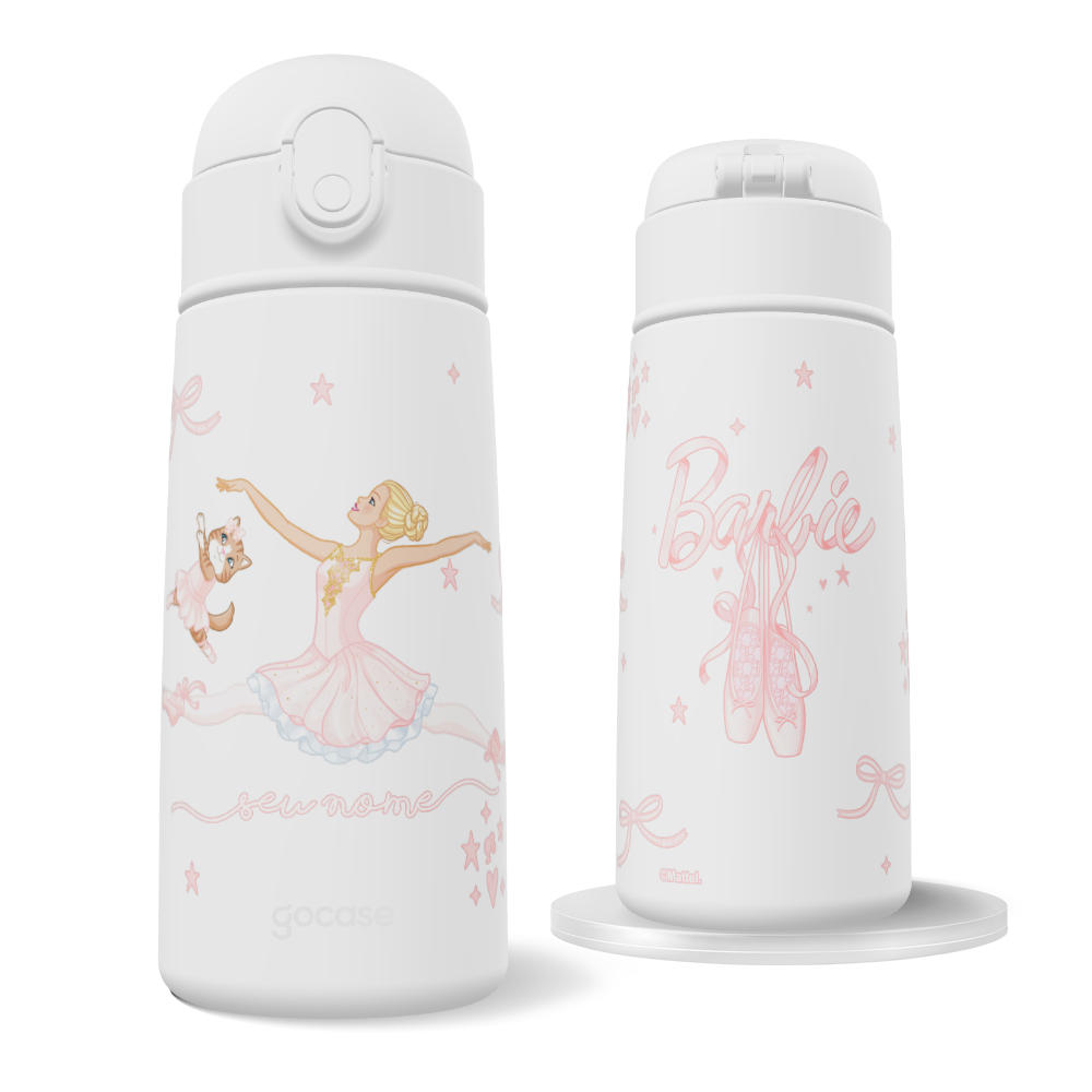 Garrafa Térmica Fun + Ebook -  Barbie - Bailarina