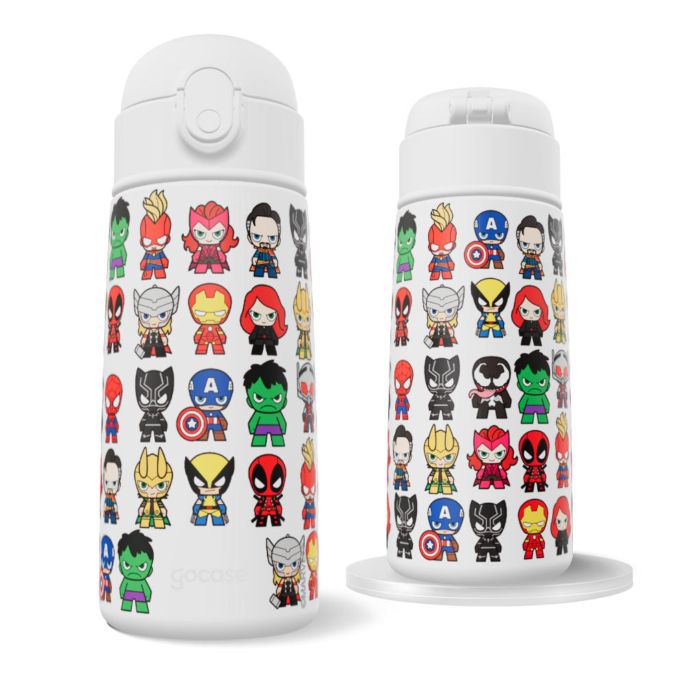 Garrafa Térmica Fun + Ebook - Marvel - Pattern Cute