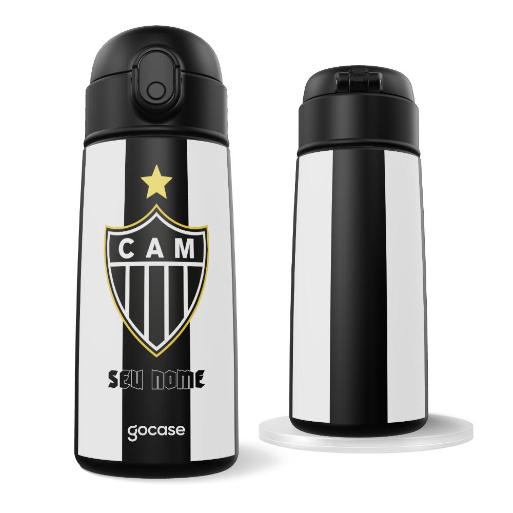 Garrafa Térmica Fun + Ebook -  Atlético-MG - Uniforme 1 2025