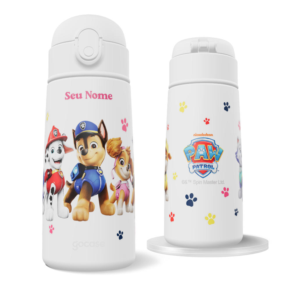 Garrafa Térmica Fun + Ebook -  Patrulha Canina - A Patrulha