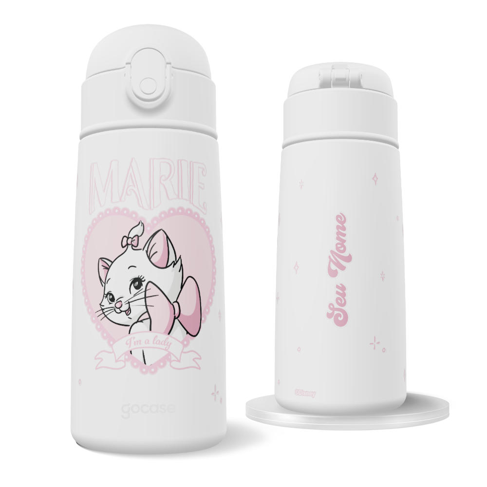 Garrafa Térmica Fun + Ebook -  Aristogatas - Marie Charm