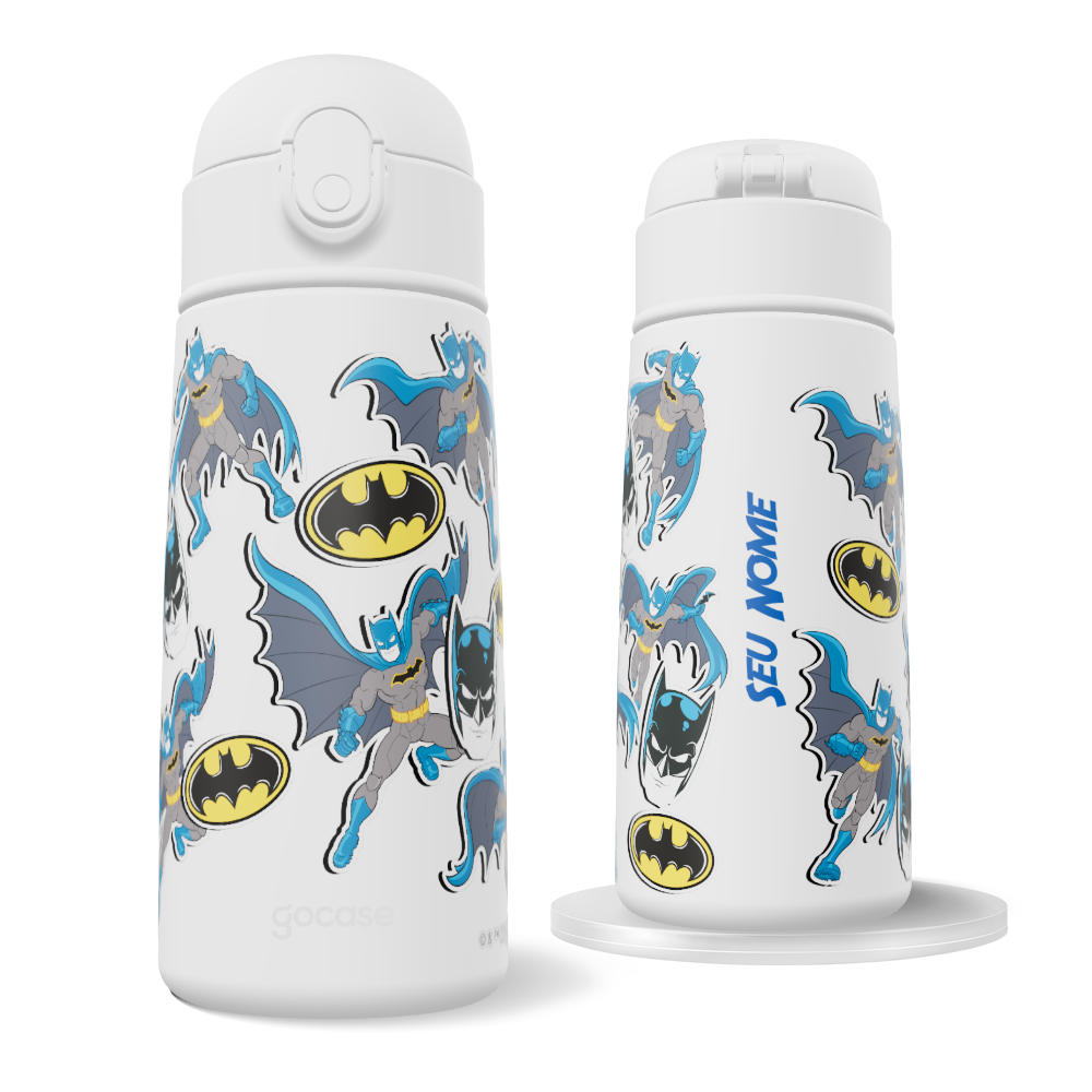 Garrafa Térmica Fun + Ebook -  Batman Stickers