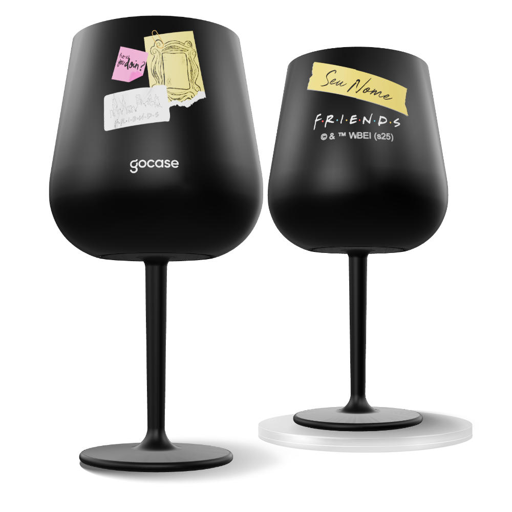 Taça Térmica Drink + Ebook -  Friends - Colagem