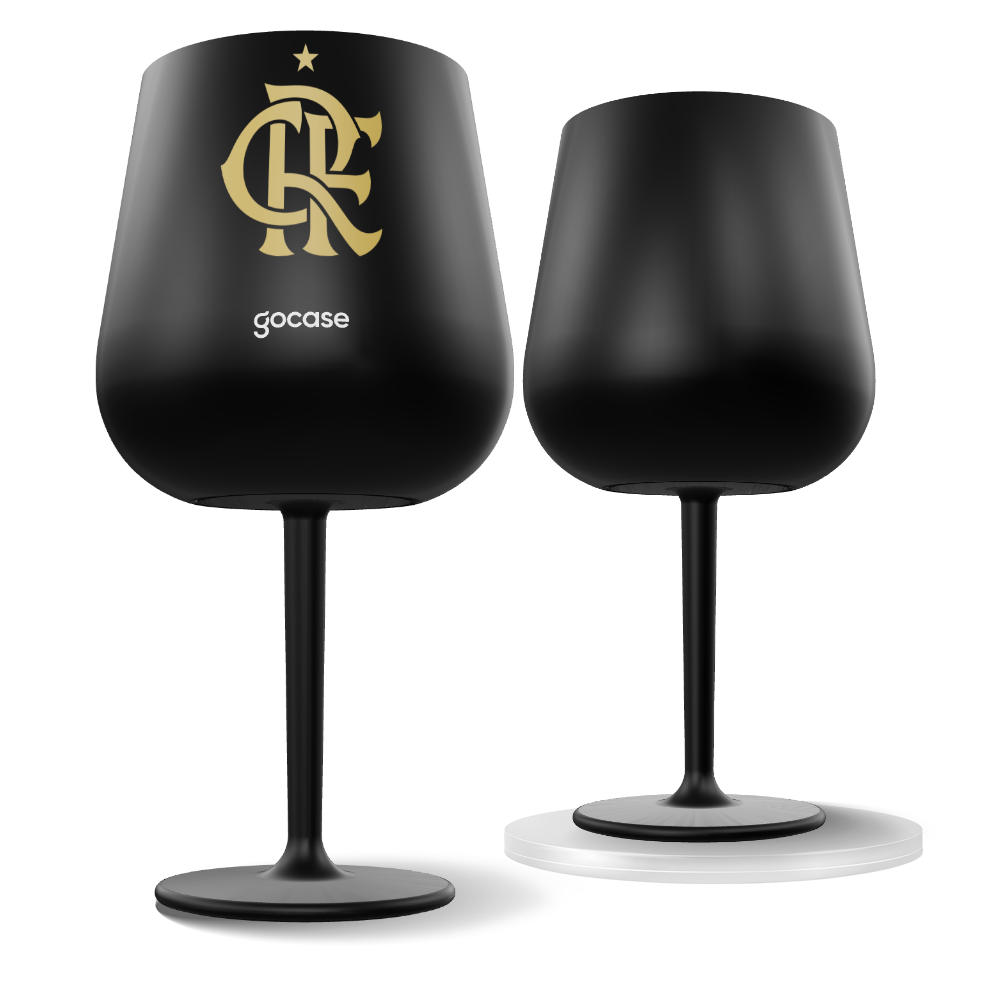 Taça Térmica Drink + Ebook - Flamengo - Escudo Dourado