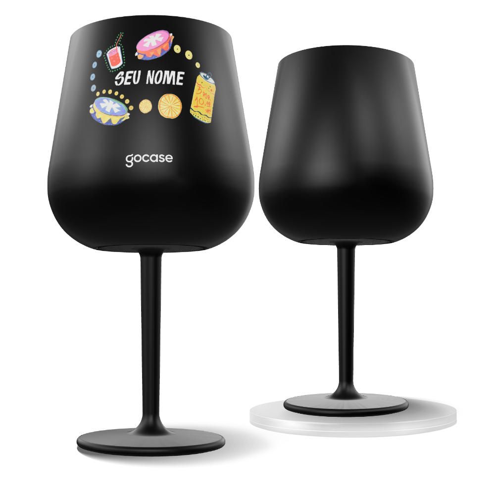 Taça Térmica Drink -  Que Sabor - Pattern