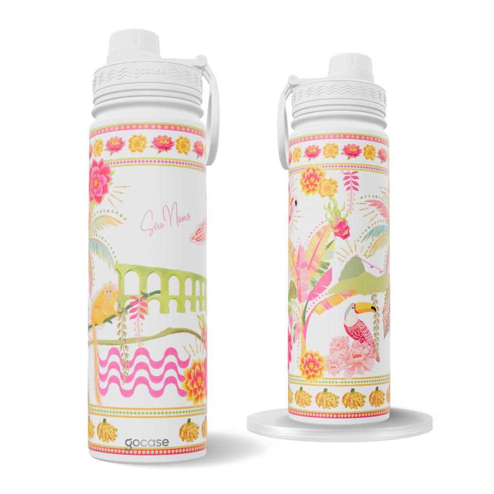 Garrafa Térmica Fresh + Ebook - Cores do Rio