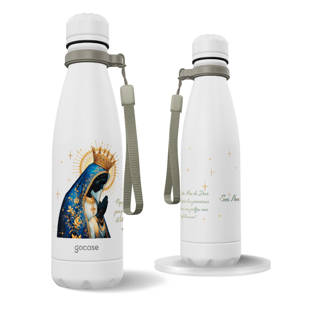 Garrafa Térmica Urban + Ebook - Aparecida em Aquarela