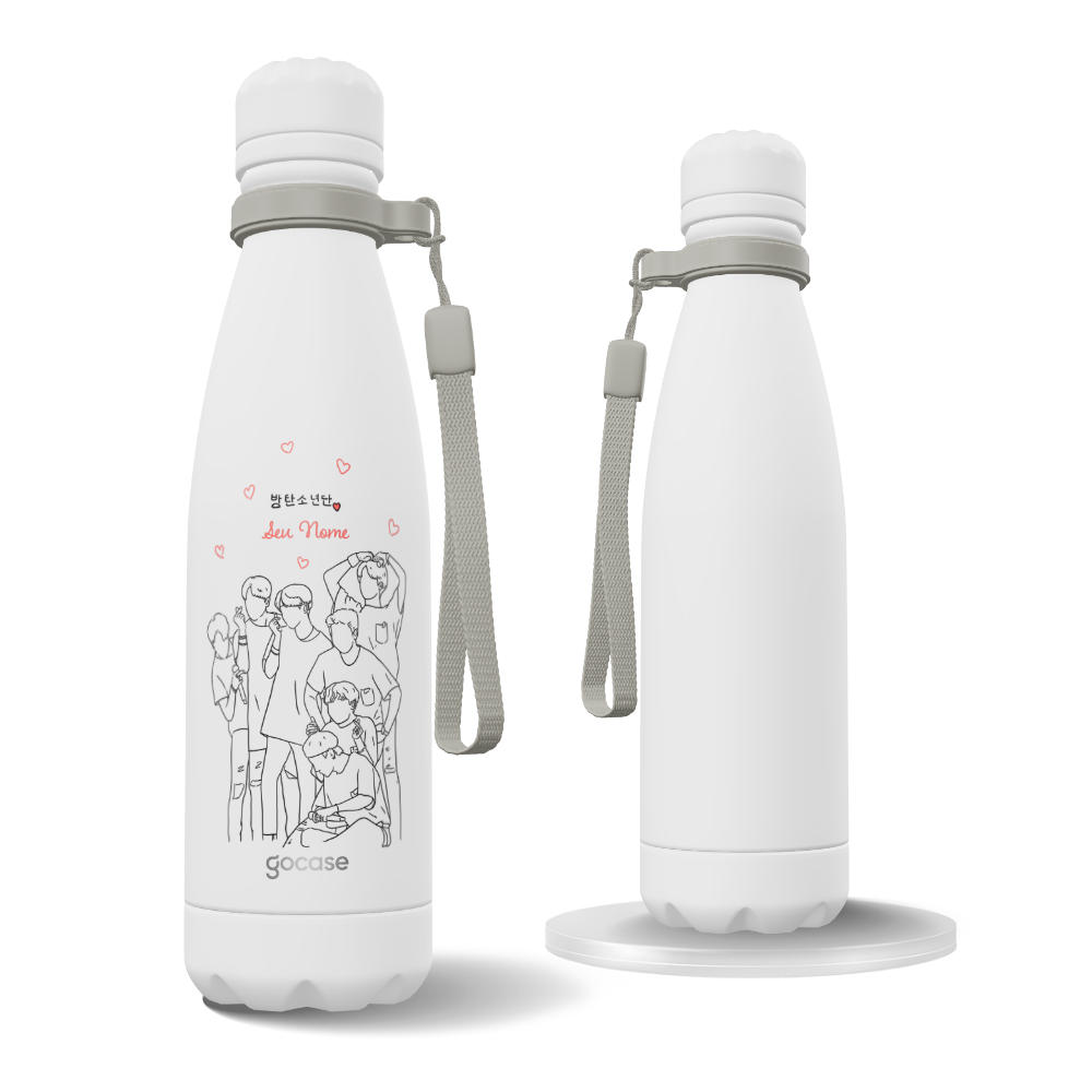 Garrafa Térmica Urban + Ebook - Love Bangtan