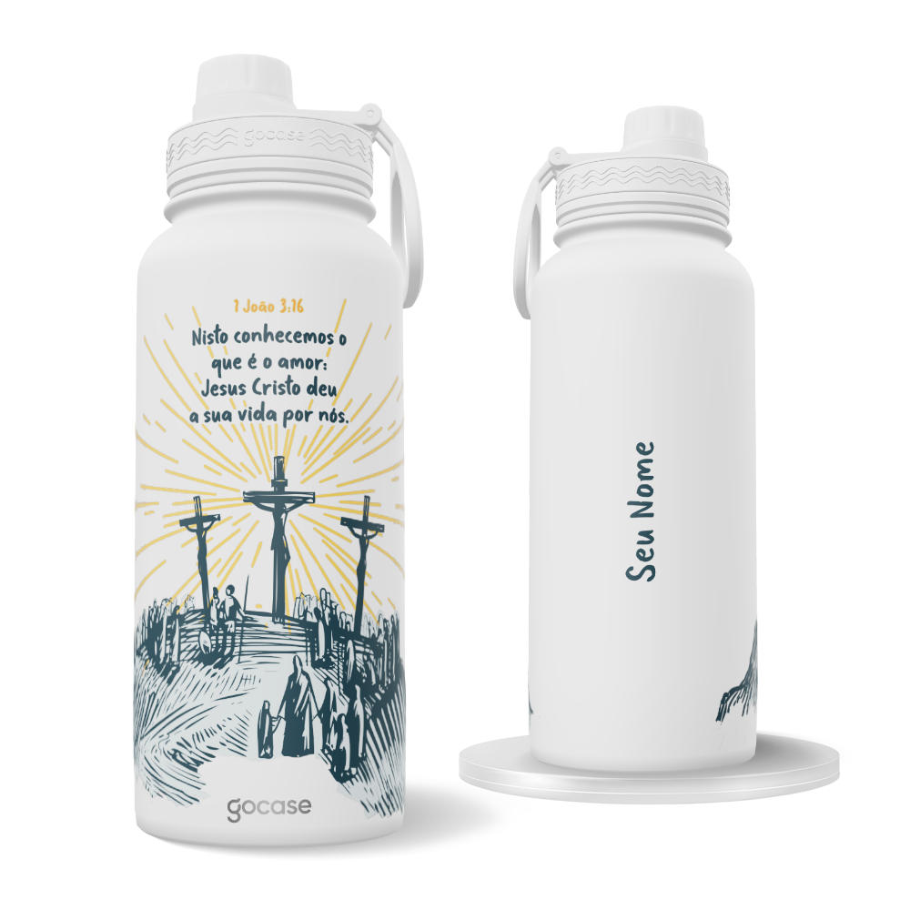 Garrafa Térmica Fresh - Crucificação de Jesus