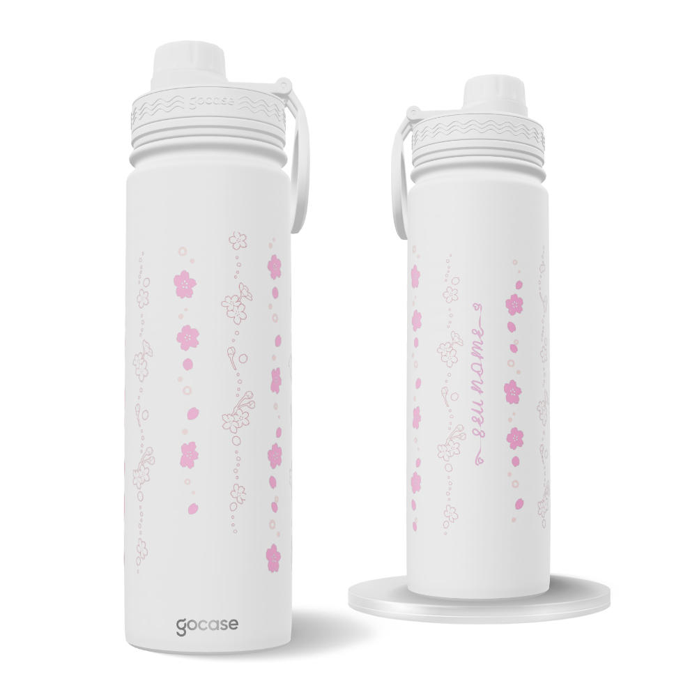 Garrafa Térmica Fresh + Ebook - Entre as Flores