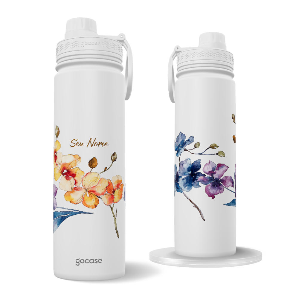 Garrafa Térmica Fresh + Ebook - Elegant Floral