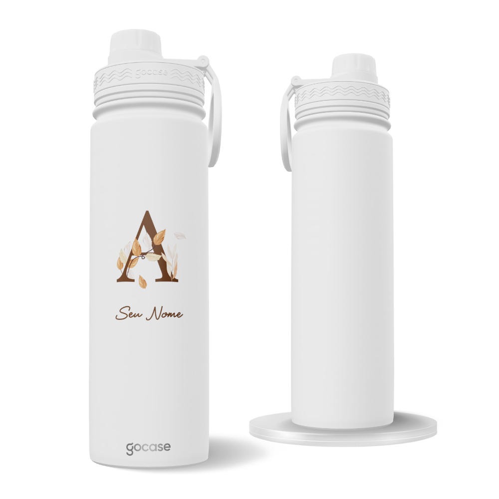 Garrafa Térmica Fresh + Ebook - Inicial Golden Autumn