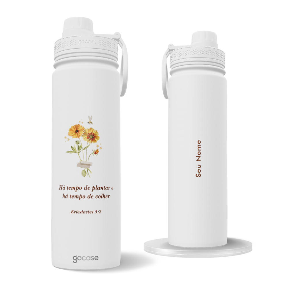 Garrafa Térmica Fresh + Ebook - Tempo de Plantar